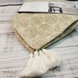 THRESHOLD Cotton Medallion Print Table Throw 50"×50"